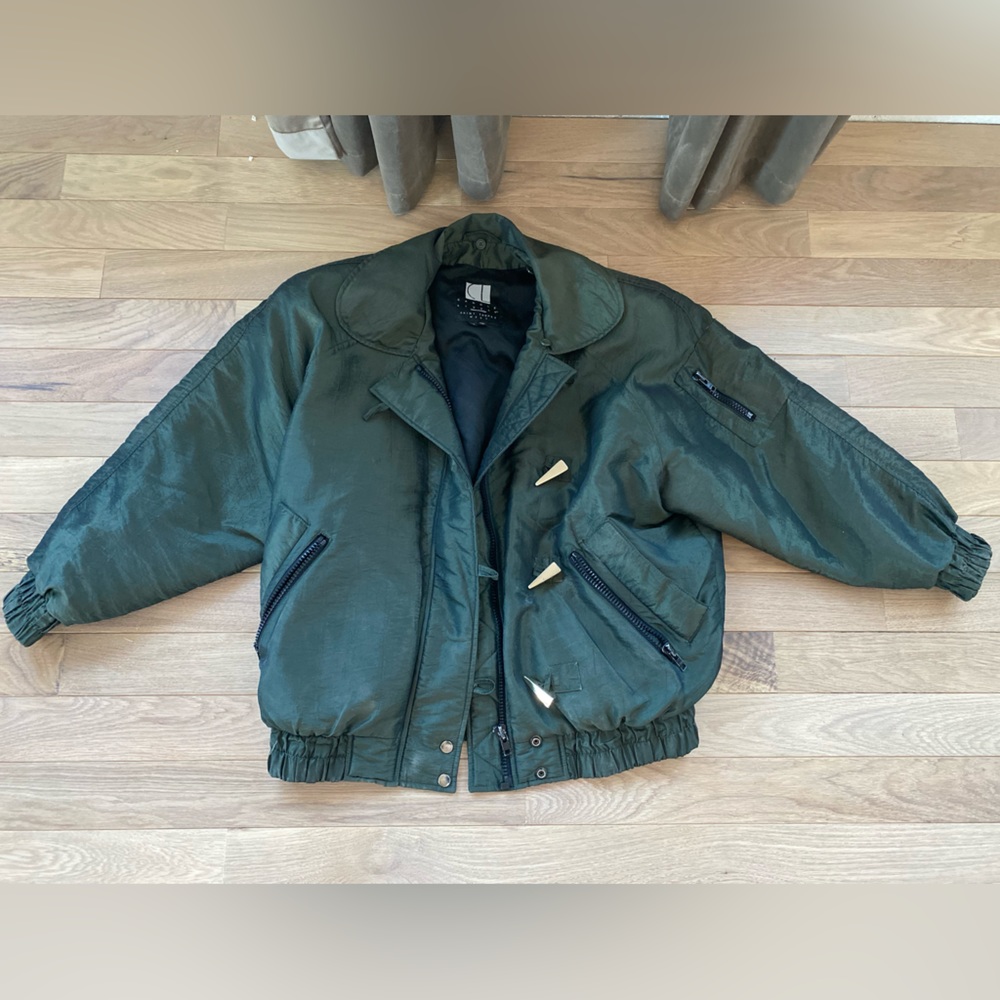 Vintage Bomber Style Jacket, Carol Little Saint Tropez West